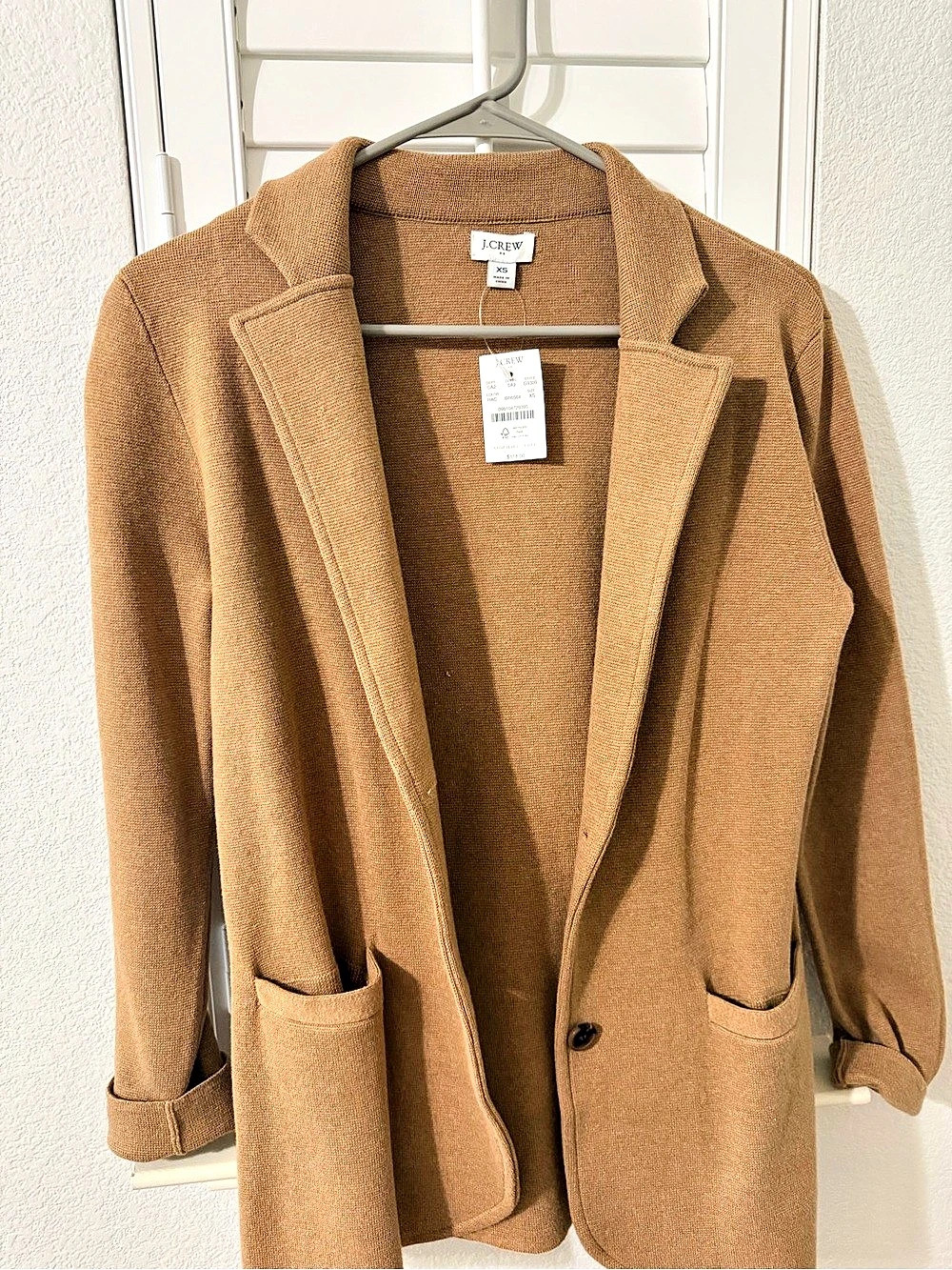 J.Crew Sweater-Blazer Cardigan Brown XS